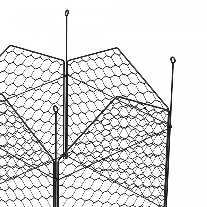 Outsunny Lot De 4 Cages En Fil Pour Proteger Les Plantes Contre Les Animaux