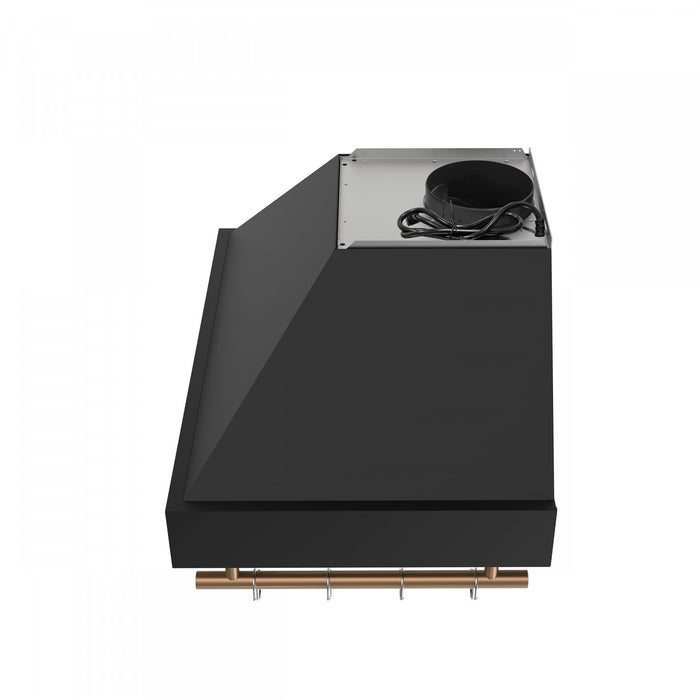 Hotte de cuisiniere murale Venezia de 30 po, noir-FRHWM5503-30BLK