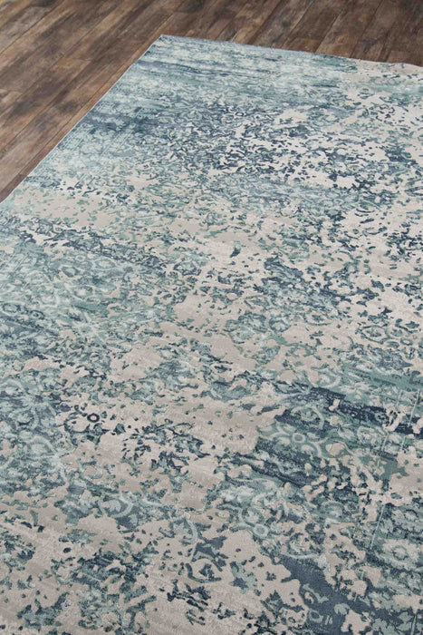 Tapis Traditionnel Delphine 9'3\" x 12'6\" en Bleu