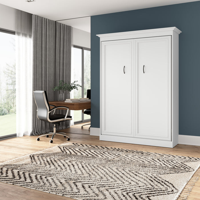 Lit double escamotable Versatile de Bestar de 64 po (L) - blanc