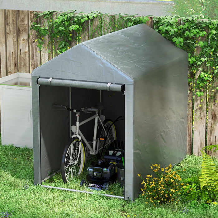 Outsunny Tente De Hangar De Stockage Exterieur 4x6 Pi Pour Outils De Jardin