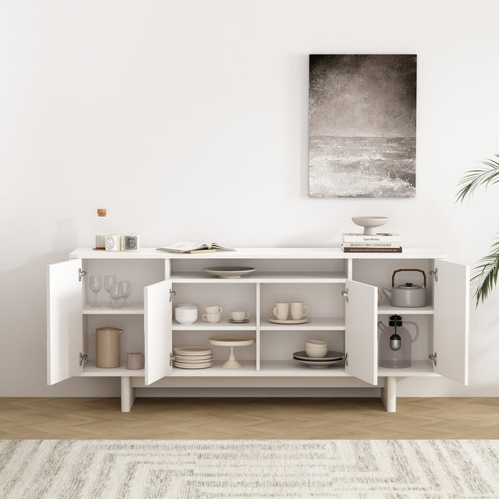 Buffet moderne Ella 71\" en blanc