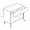Avira Mid-Century Modern 35" Dresser in Black (3-Drawer) | Commode Avira Mid-Century Modern 89 cm en noir (3 tiroirs)