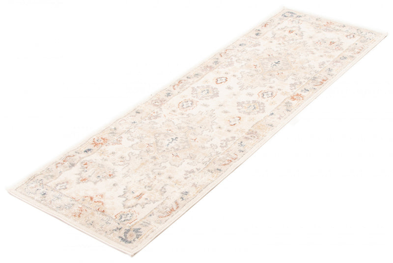 Carpette longue Rococo ivoire - 2 pi 8 po x 8 pi 2 po  