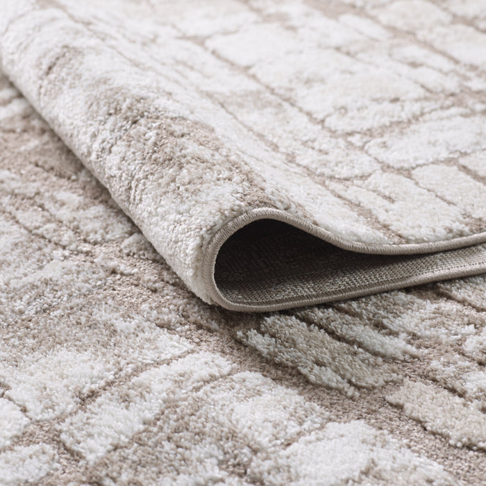 Carpette Darius multicolore à motif rustique - 6 pi 7 po x 9 pi 6 po