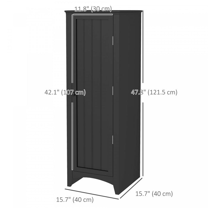 HOMCOM Armoire de garde-manger de cuisine avec tablettes reglables