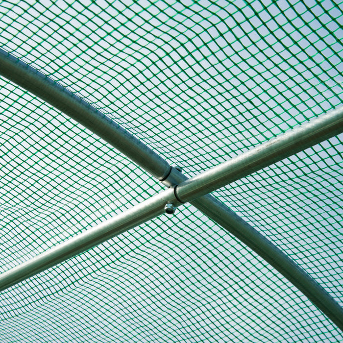 Outsunny Serre Tunnel De Plain-pied, Serre De 13 X 6.4 X 6.5 Pi, Vert