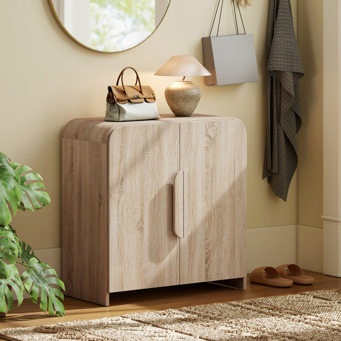 HOMCOM Buffet, Armoire Moderne de 31.5\" avec Porte a Fermeture Douce