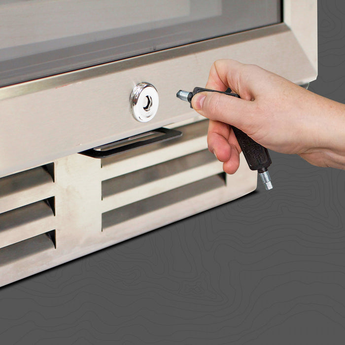 Cellier encastré à compresseur Koolatron en acier inoxydable pour 28 bouteilles de vin