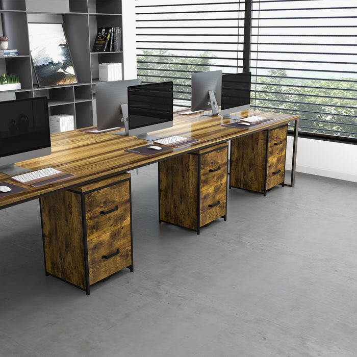 Vinsetto Classeur De Bureau Vertical, Organisateur A 2 Tiroirs