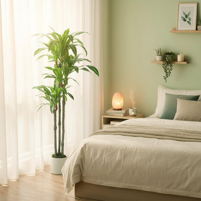 HOMCOM Arbre Dracaena Artificiel de 5pi, Plante Factice Realiste