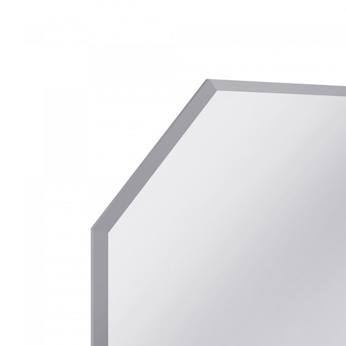 Forge Miroir Octogonal Sans Cadre de 22 Pouces Chrome