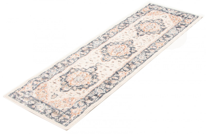 Carpette longue Heriza ivoire - 2 pi 8 po x 8 pi 2 po  