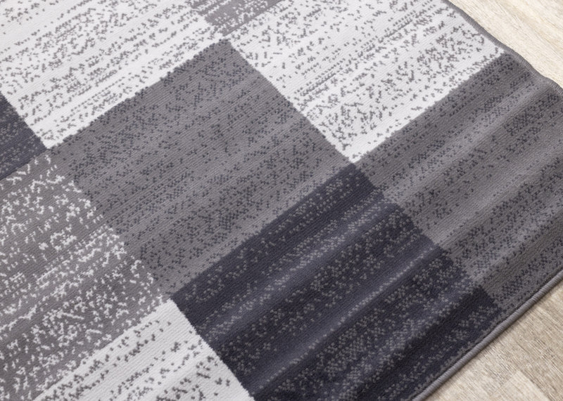 Carpette Florence à motif blocs vieillis pour l'intérieur - 4 pi 7 po x 6 pi 7 po