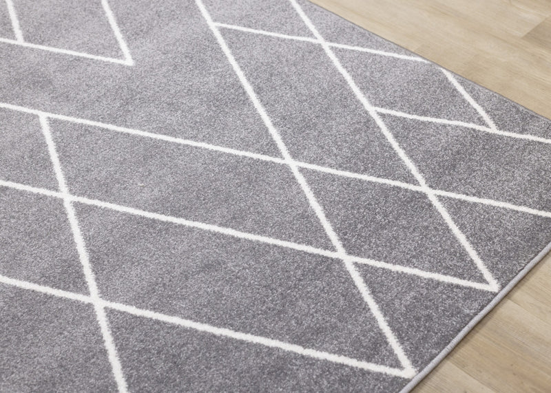 Carpette Covington à lignes géométriques - 7 pi 10 po x 10 pi 6 po