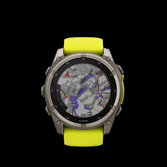  Titanium With Amp Yellow/graphite Silicone Band
