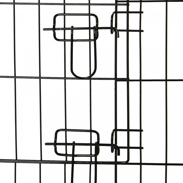 Pawhut 24 Pouces Pliable En Metal Exercice Parc Pour Animaux De Compagnie Cour Chien Chiot Chenil Cage 8 Panneaux