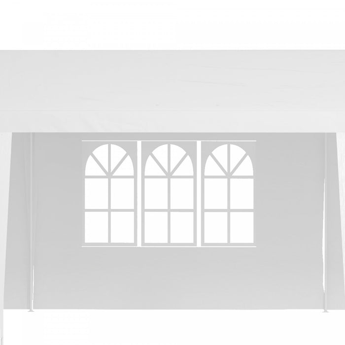 Outsunny Tente De Fete 10' X 29' Avec Parois Laterales Et Grandes Fenetres Transparentes Pour Jardin, Arriere-cour, Exterieur, Blanc
