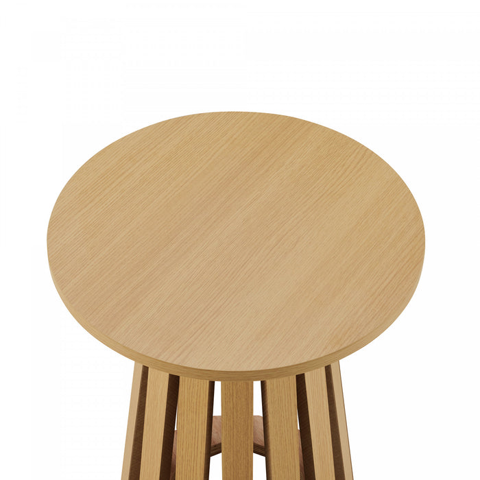 Table d’appoint Layla style scandinave moderne en chene clair