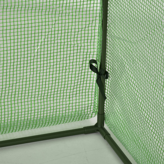 Outsunny Serre Mini-tunnel Avec Couverture En Polyethylene Pour Le Jardin