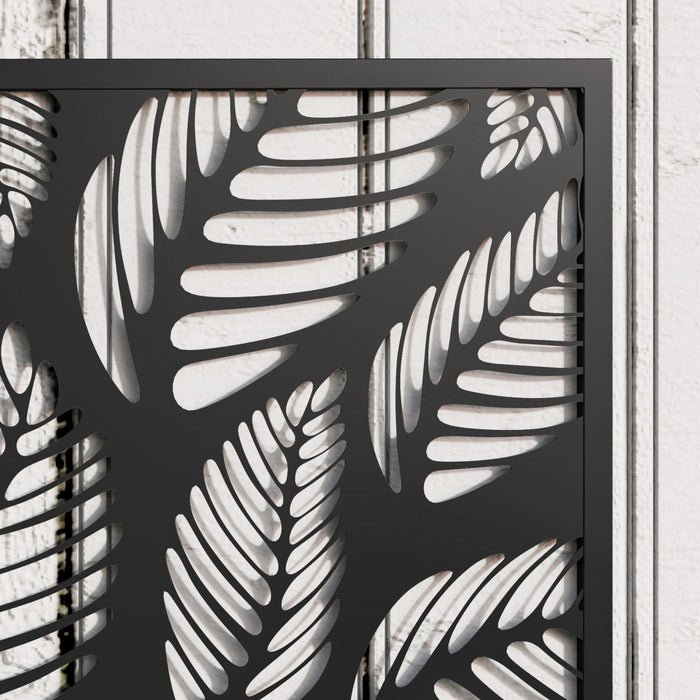 Outsunny Lit de jardin sureleve avec panneau d'intimite jardiniere en metal