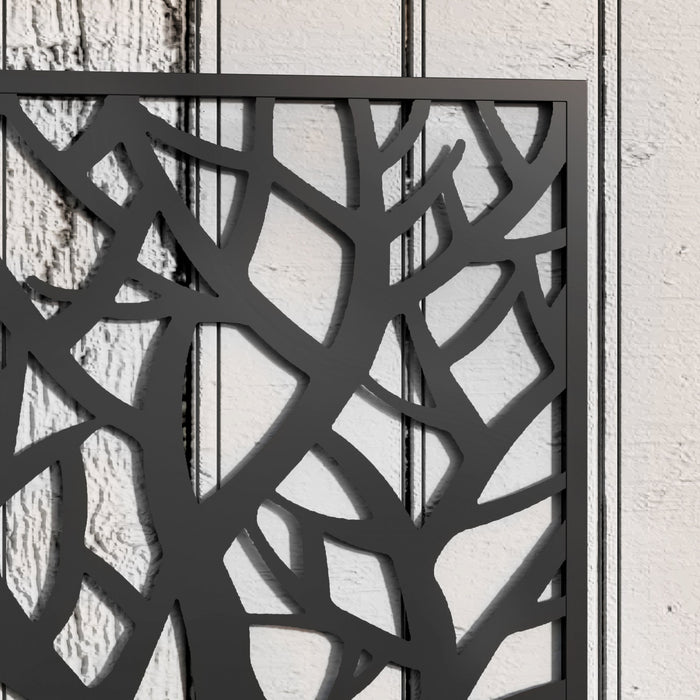 Outsunny Lit de jardin sureleve avec panneau d'intimite jardiniere en metal
