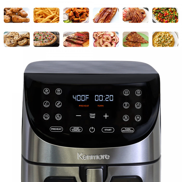 Friteuse a convection numerique Kenmore de 8 pte avec 12 prereglages