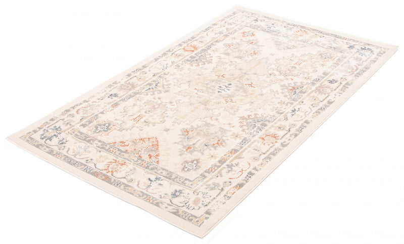 Carpette Rococo ivoire - 5 pi 0 po x 8 pi 0 po  
