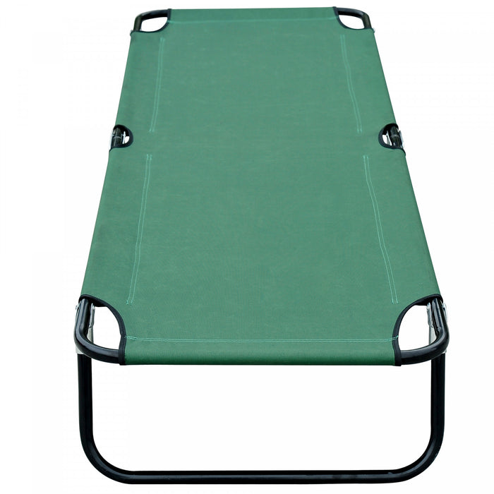 Lit De Camping Pliant Outsunny Pour Adultes Lit De Couchage Exterieur Portable