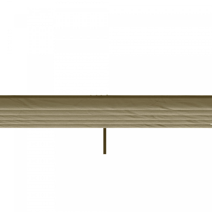 Outsunny Auvent De Pergola De Remplacement Retractable Pour Pergola De 9.8' X 9.8', Remplacement De La Couverture De Pergola, Marron