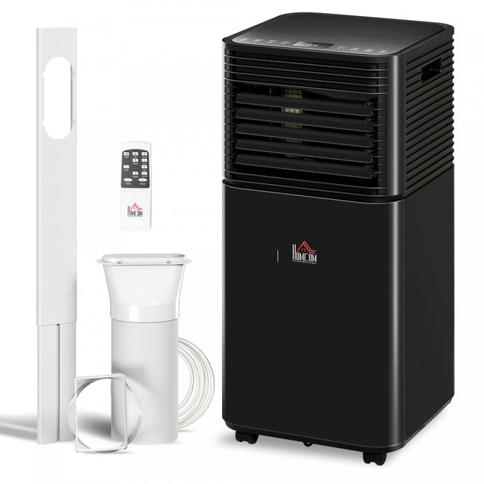 Climatiseur HOMCOM 8 000 BTU, silencieux, avec telecommande, noir
