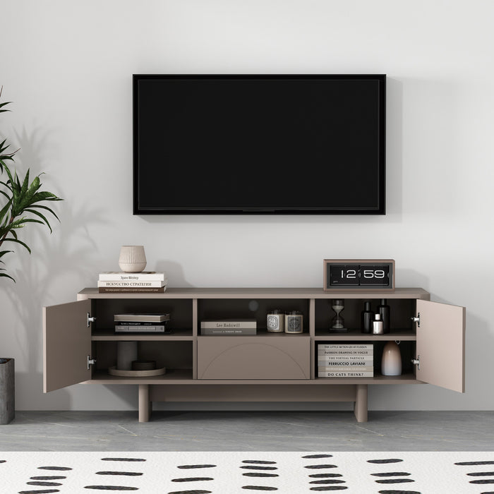 Meuble TV Ella Modern 59\" en couleur moka