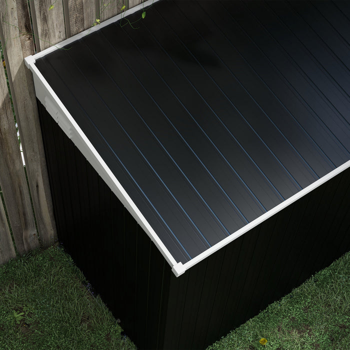Outsunny Remise De Rangement Exterieure En Metal 4' X 6' Avec Serrure