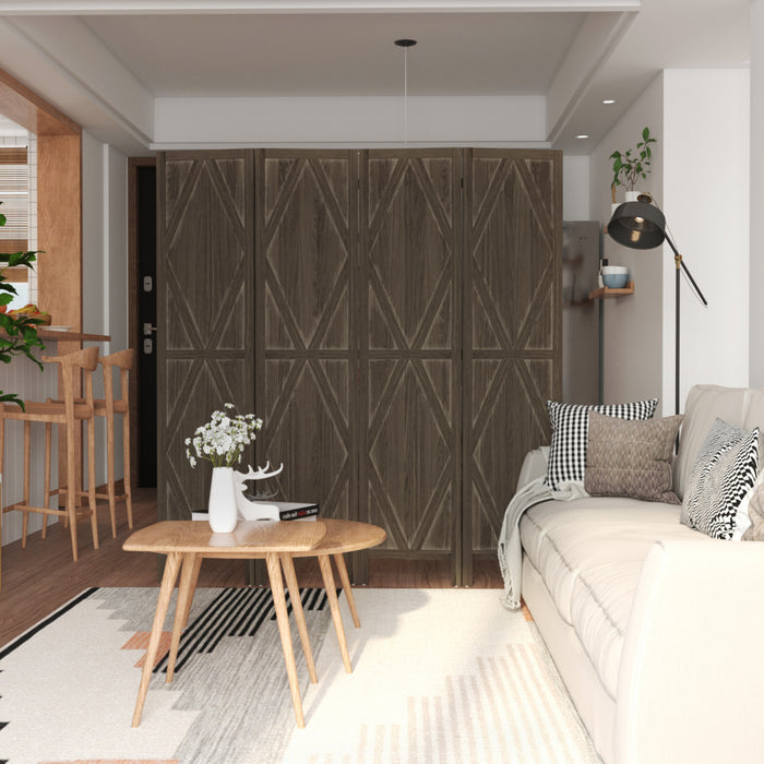 Homcom Ecrans D'intimite En Bois, Separateurs De Piece