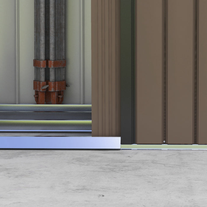 Outsunny Abri De Rangement 7' X 4', Maison A Outils De Jardin, Marron