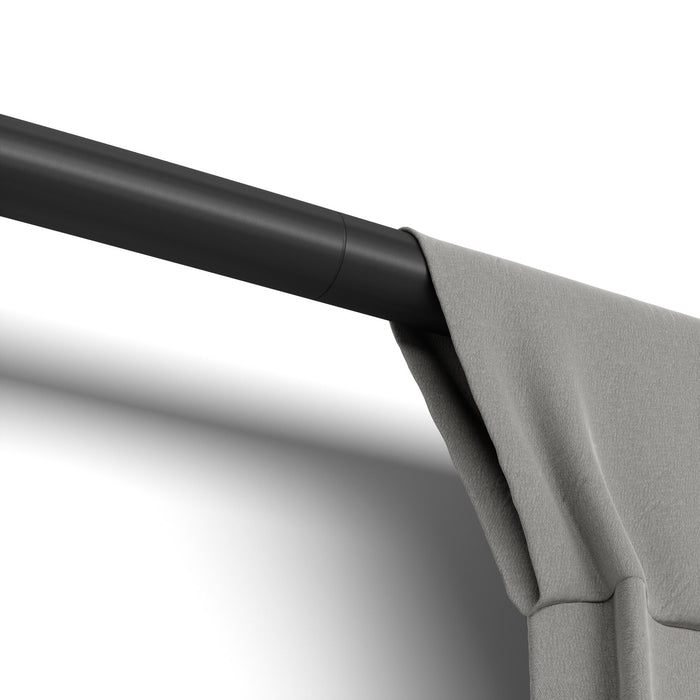  Tringle à rideaux extensible Zen de Umbra noir mat de 1 po - 32 po à 64 po