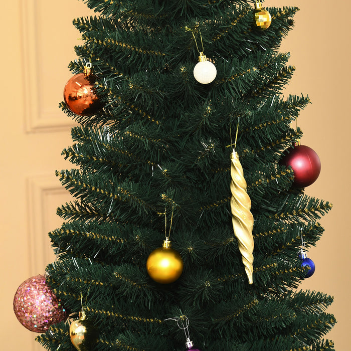 Homcom Arbre De Noel Artificiel De 6 Pieds 380 Pointes De Branche