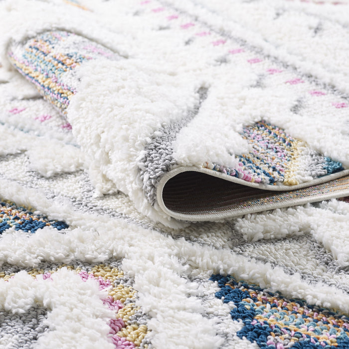 Carpette à poil long Lola bohème - 6 pi 7 po x 9 pi 6 po