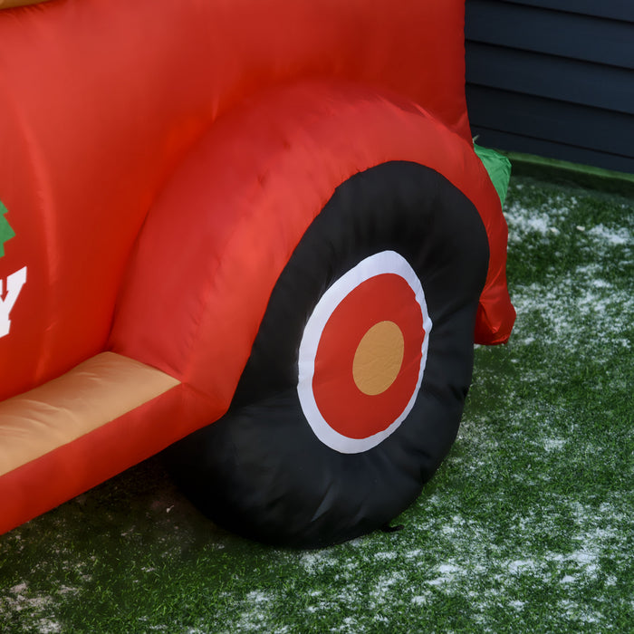 Homcom Camion Gonflable De Noel
