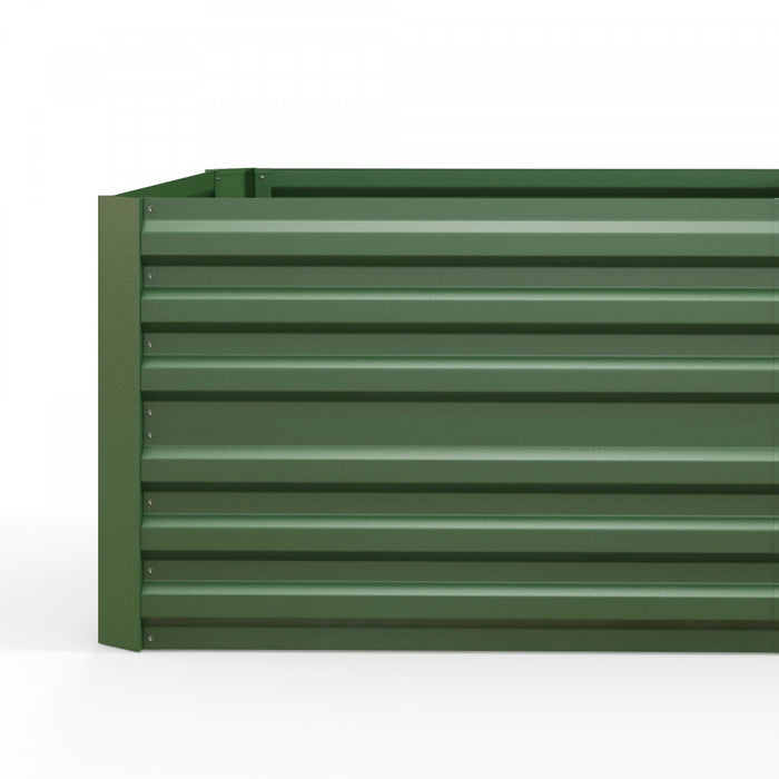 Outsunny Jardiniere Surelevee En Metal Avec Tiges Renforcees, Vert