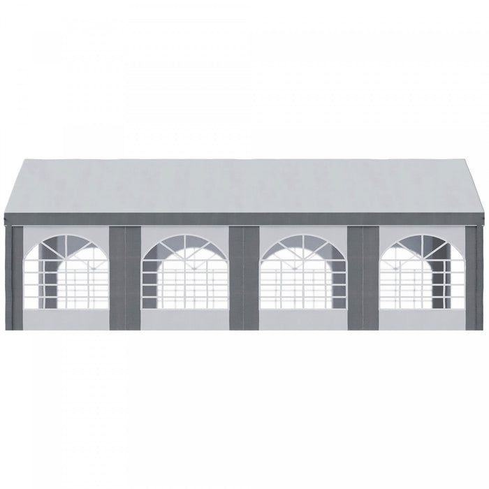 Outsunny Tente De Fete 26 X 13 Pieds Avec Cotes, 8 Fenetres Et 2 Portes