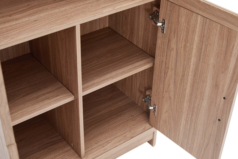Armoire bibliotheque Jodie style mi-siecle moderne 31\" en erable (6 etageres)