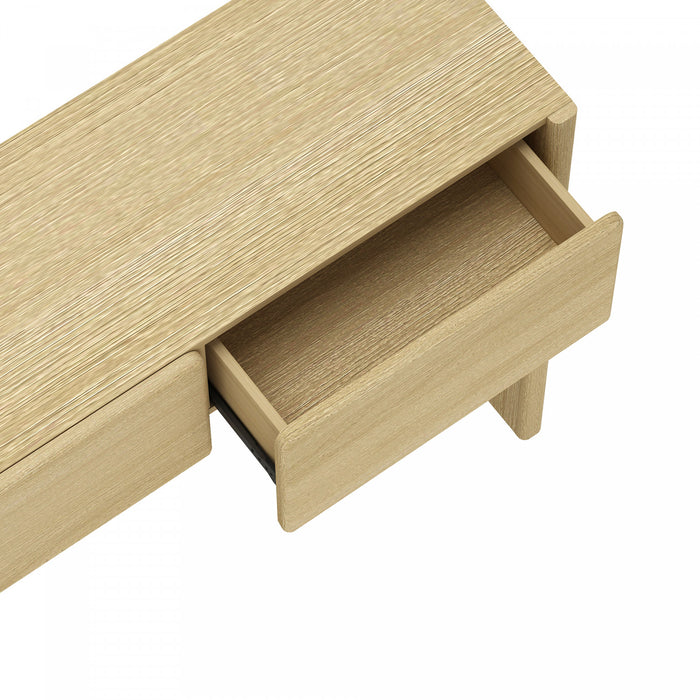 Console moderne Linda en chene naturel