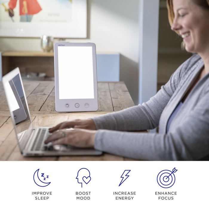 Lampe de luminothérapie Happylight Luxe de Verilux - blanche