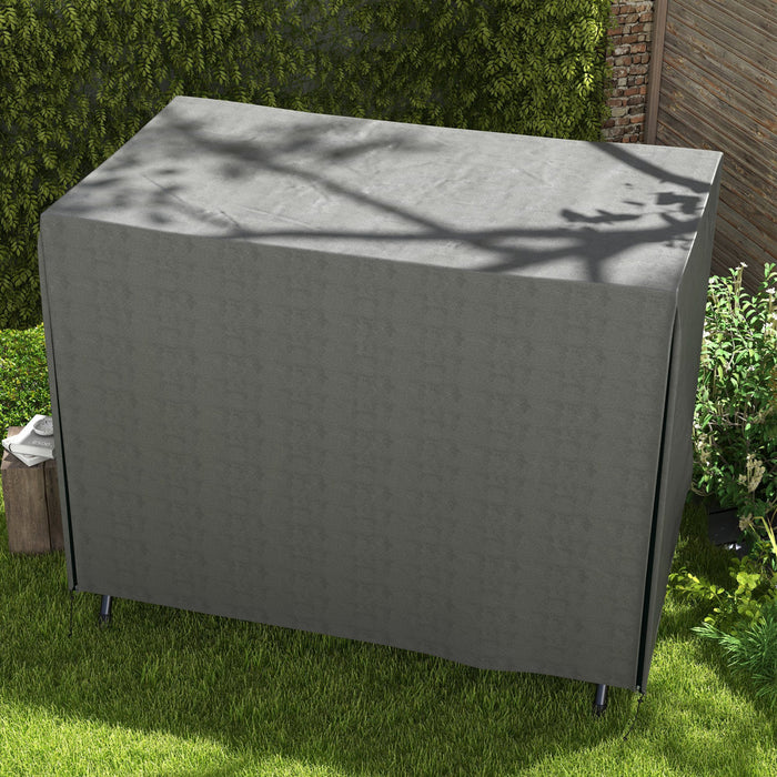 Outsunny Housse de Balancelle 3 Places, 81\" x 49\" x 65\", Gris Fonce