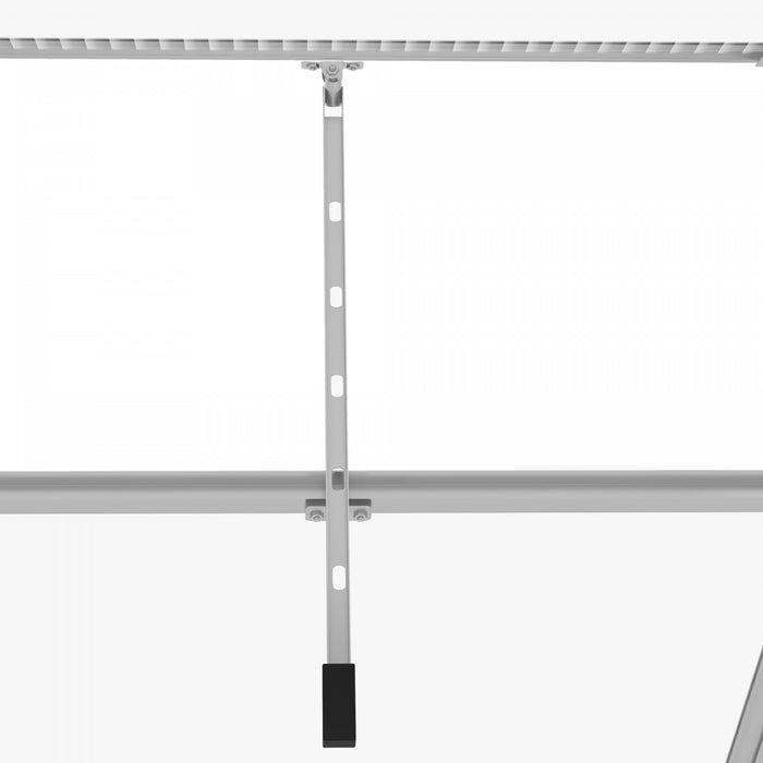 Outsunny Serre En Polycarbonate De 6' X 4', Serre De Plain-pied Avec Porte Coulissante, Fenetre Reglable, Cadre Et Fondation En Aluminium, Maison De Culture De Jardin Avec Gouttiere, Argente