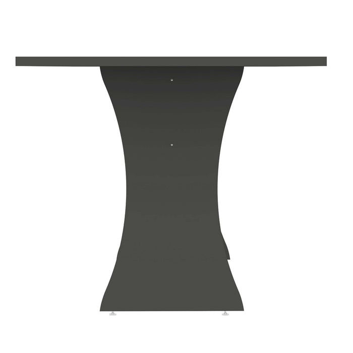 Table de salle a manger Coney style mid-century 53\" en gris charbon