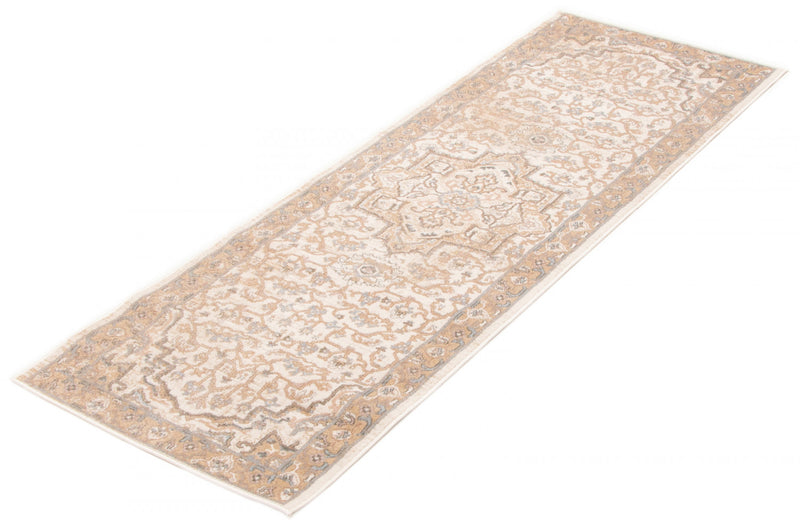 Carpette longue Stassie ivoire - 2 pi 8 po x 8 pi 2 po  