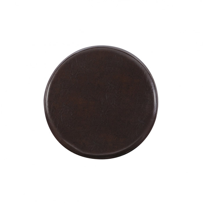 Tabouret bar Maya en similicuir - brun