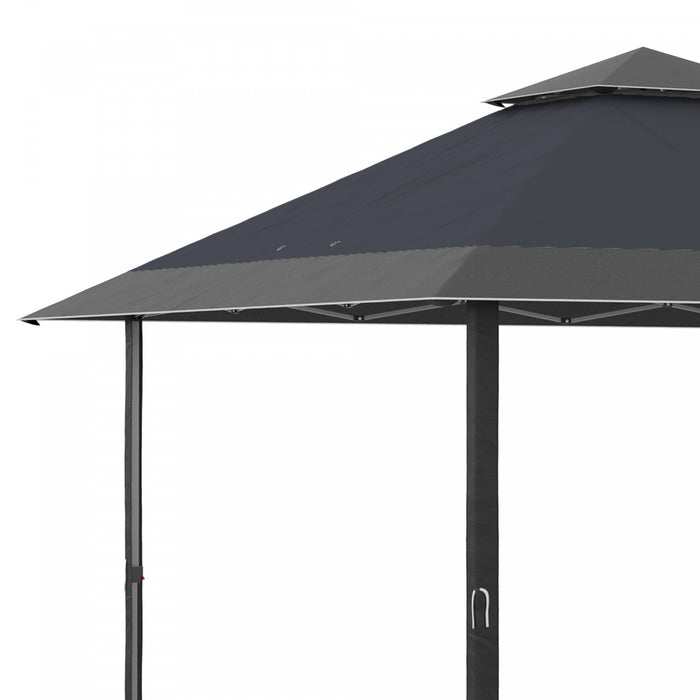 Outsunny 13' X 13' Tente De Fete Pop-up Exterieure, Gris